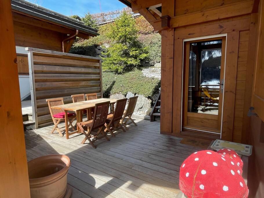 Cosymontagne - Le Chalet - 3Ch - 8 Pers- Terrasse Sud, Magnifique Vue La Clusaz Esterno foto